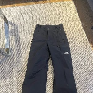 Boys black North Face ski pants